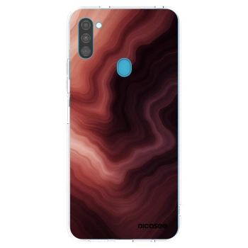Picasee διαφανής θήκη σιλικόνης Samsung Galaxy M11 - Rouge