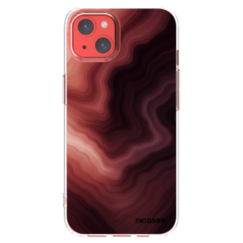 Picasee διαφανής θήκη σιλικόνης Apple iPhone 13 - Rouge