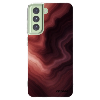 Picasee διαφανής θήκη σιλικόνης Samsung Galaxy S21 FE 5G - Rouge