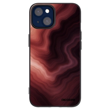 Picasee Μαύρη θήκη σιλικόνης για Apple iPhone 14 - Rouge