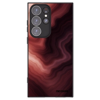 Picasee Μαύρη θήκη σιλικόνης για Samsung Galaxy S23 Ultra 5G - Rouge