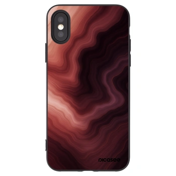Picasee Μαύρη θήκη σιλικόνης για Apple iPhone X/XS - Rouge