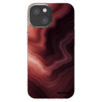 Picasee διαφανής θήκη σιλικόνης Apple iPhone 15 - Rouge