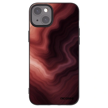 Picasee Μαύρη θήκη σιλικόνης για Apple iPhone 15 Plus - Rouge