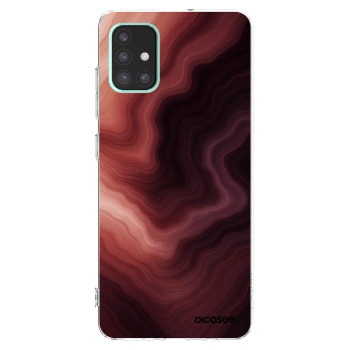 Picasee διαφανής θήκη σιλικόνης Samsung Galaxy A51 A515F - Rouge