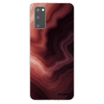 Picasee διαφανής θήκη σιλικόνης Samsung Galaxy S20 G980F - Rouge