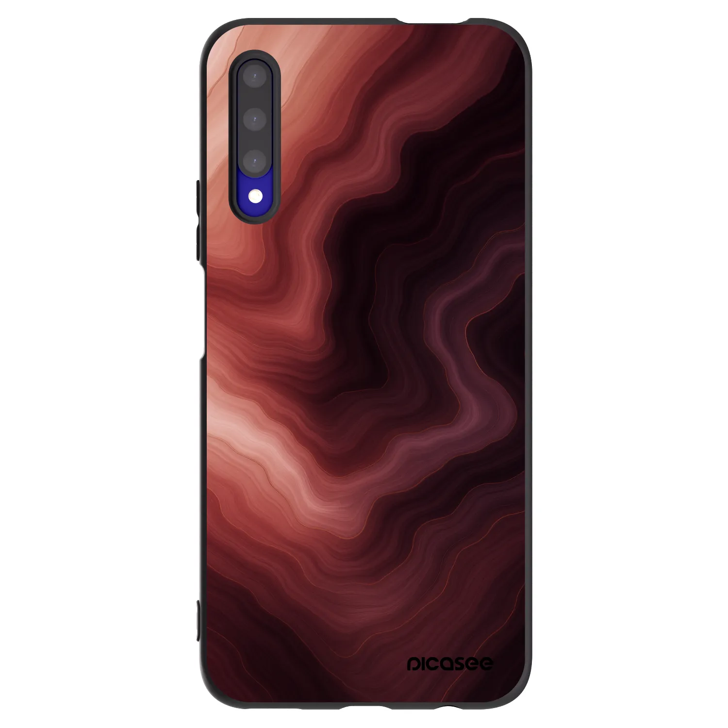 Picasee Μαύρη θήκη σιλικόνης για Honor 9X Pro - Rouge