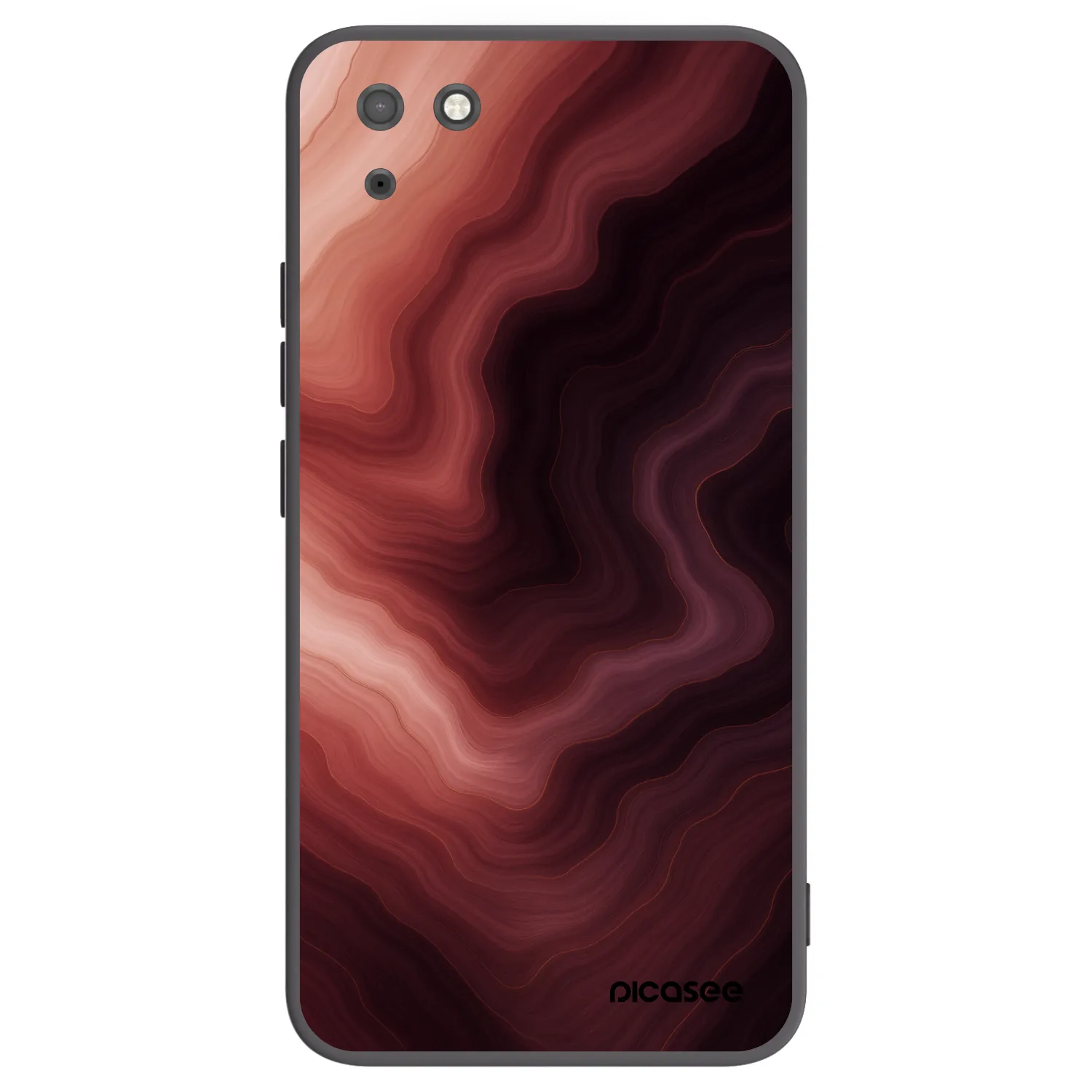 Picasee Μαύρη θήκη σιλικόνης για Huawei Y5P - Rouge
