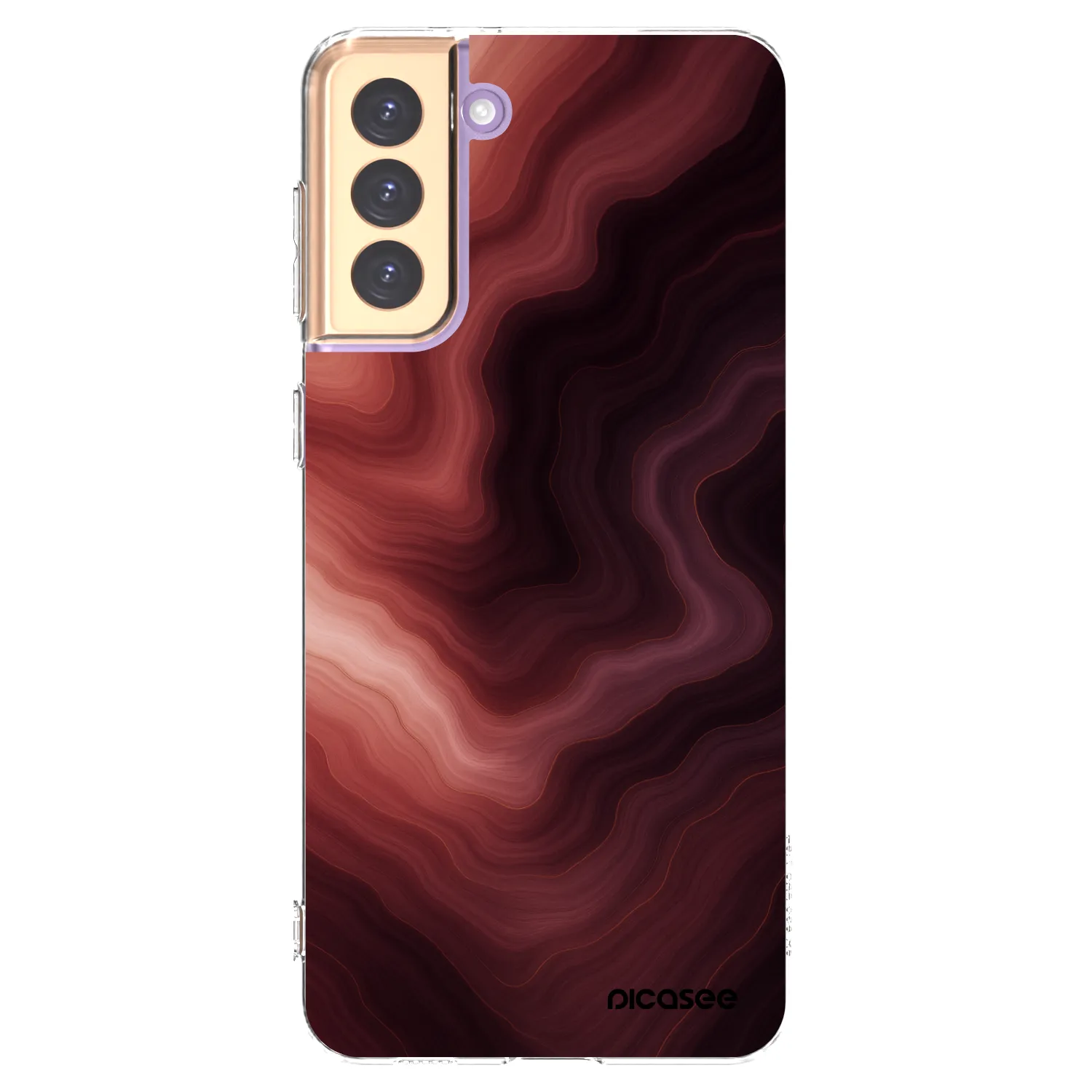 Picasee διαφανής θήκη σιλικόνης Samsung Galaxy S21+ 5G G996F - Rouge