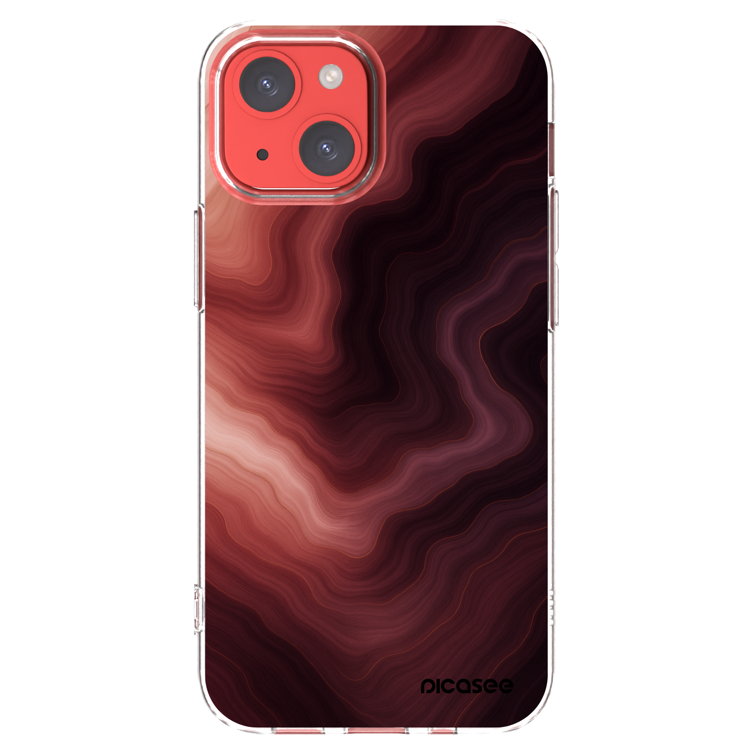 Picasee διαφανής θήκη σιλικόνης Apple iPhone 13 mini - Rouge