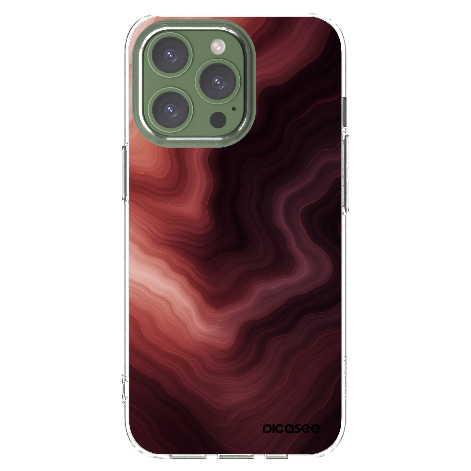 Picasee διαφανής θήκη σιλικόνης Apple iPhone 13 Pro - Rouge