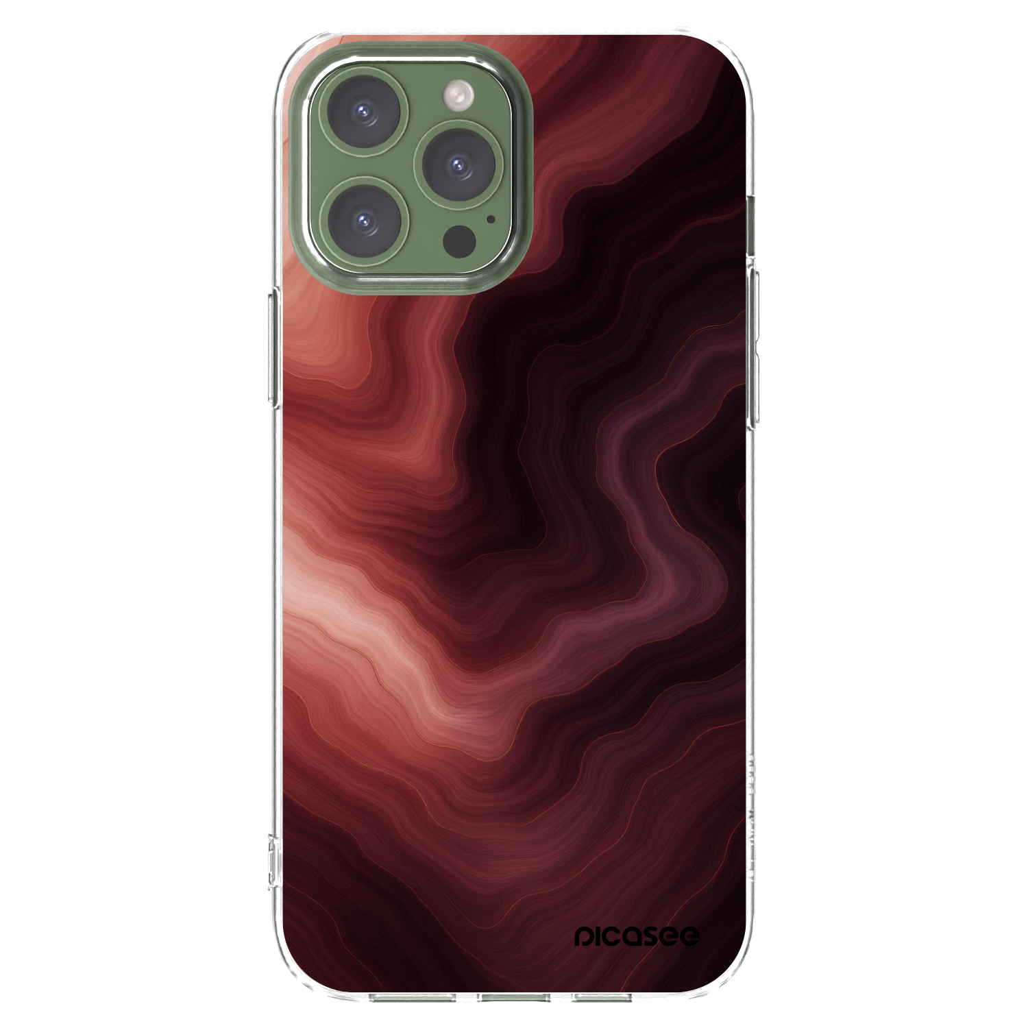 Picasee διαφανής θήκη σιλικόνης Apple iPhone 13 Pro Max - Rouge