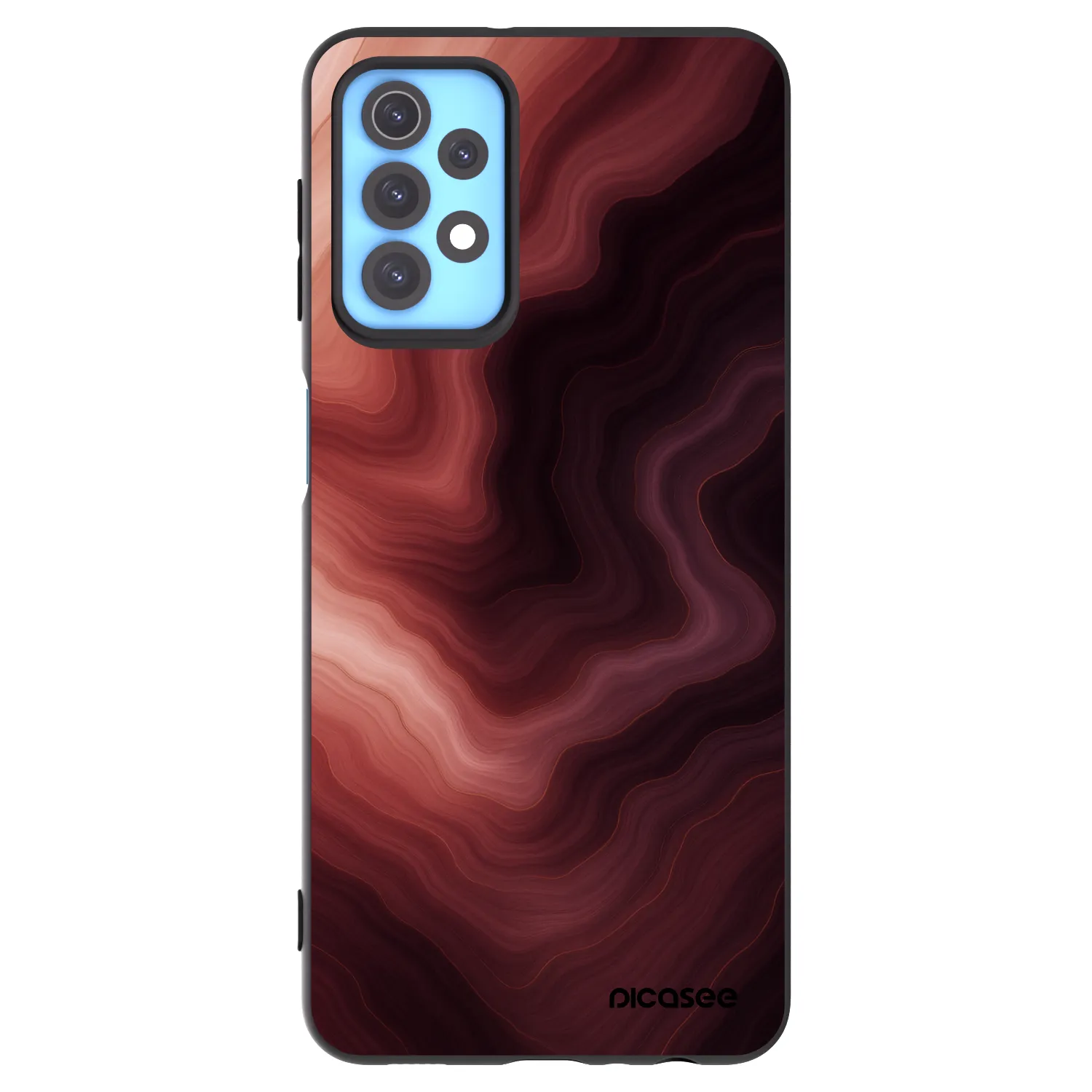 Picasee Μαύρη θήκη σιλικόνης για Samsung Galaxy A32 4G SM-A325F - Rouge