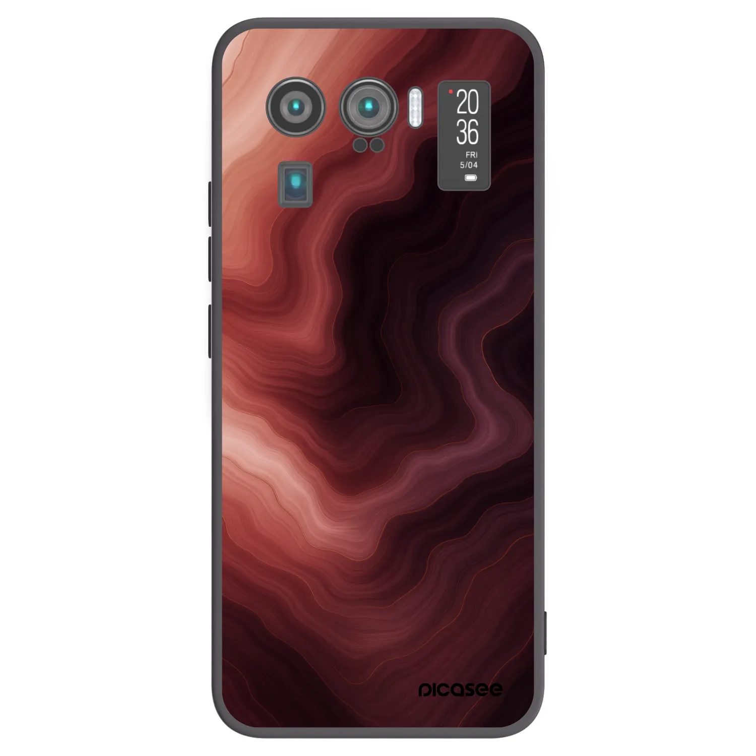 Picasee Μαύρη θήκη σιλικόνης για Xiaomi Mi 11 Ultra - Rouge