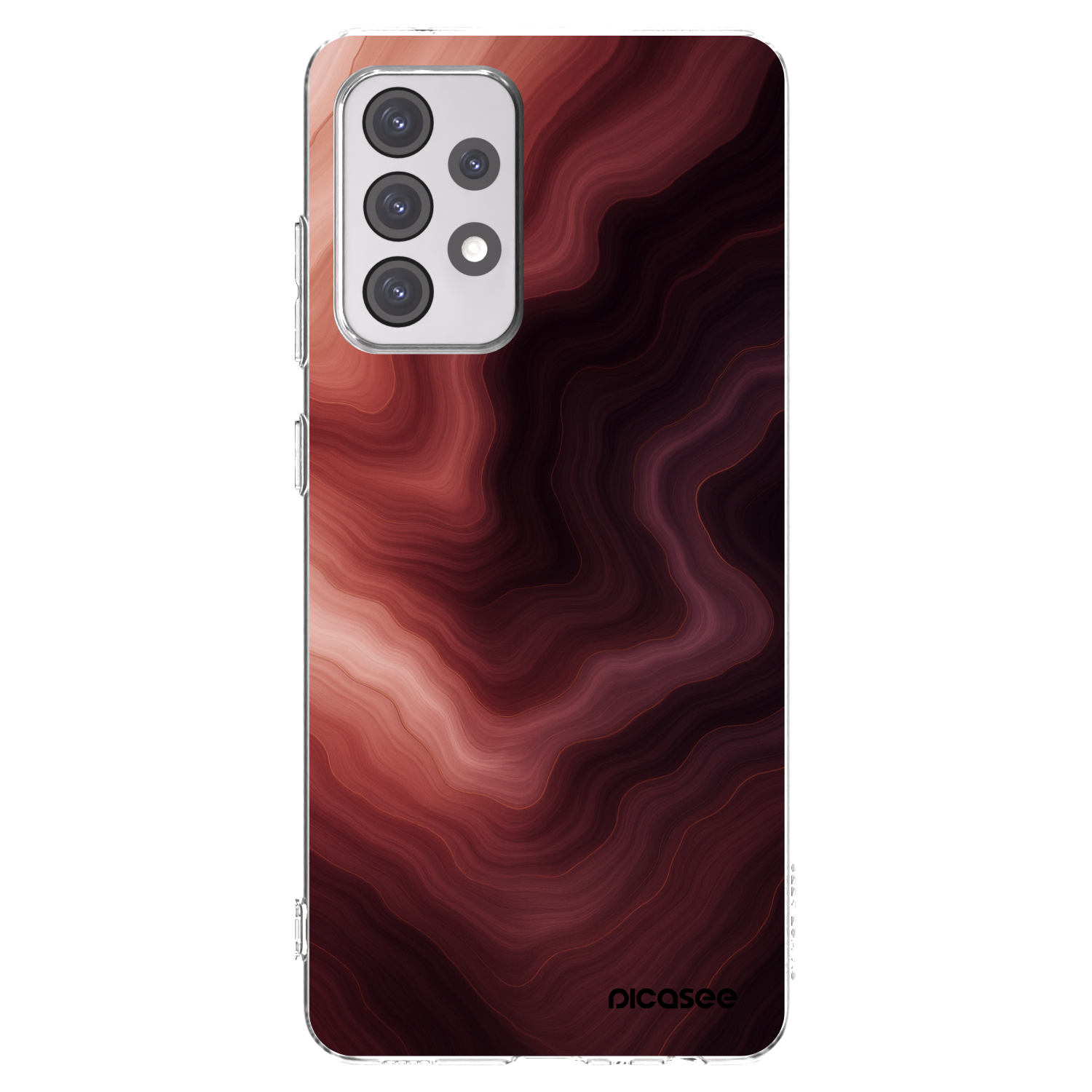Picasee διαφανής θήκη σιλικόνης Samsung Galaxy A52s 5G A528B - Rouge