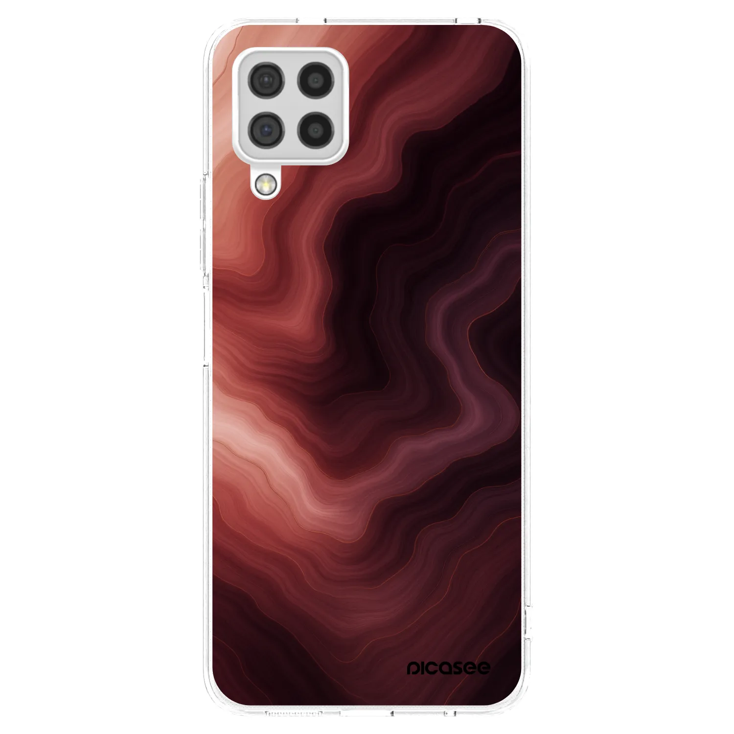 Picasee διαφανής θήκη σιλικόνης Samsung Galaxy A22 A225F 4G - Rouge