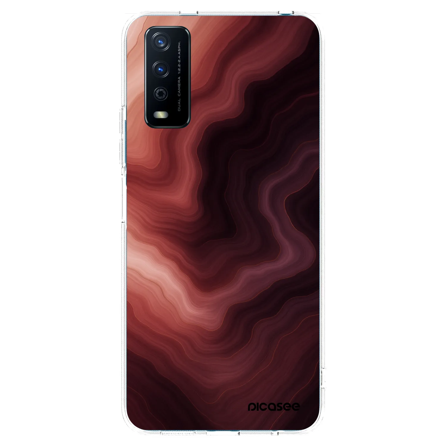 Picasee διαφανής θήκη σιλικόνης Vivo Y11s - Rouge