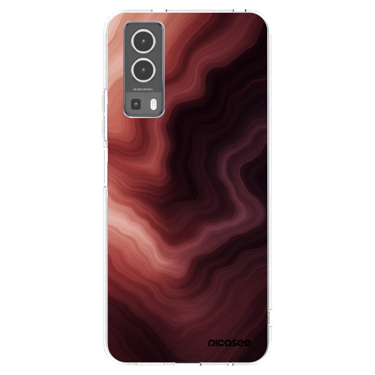 Picasee διαφανής θήκη σιλικόνης Vivo Y72 5G - Rouge