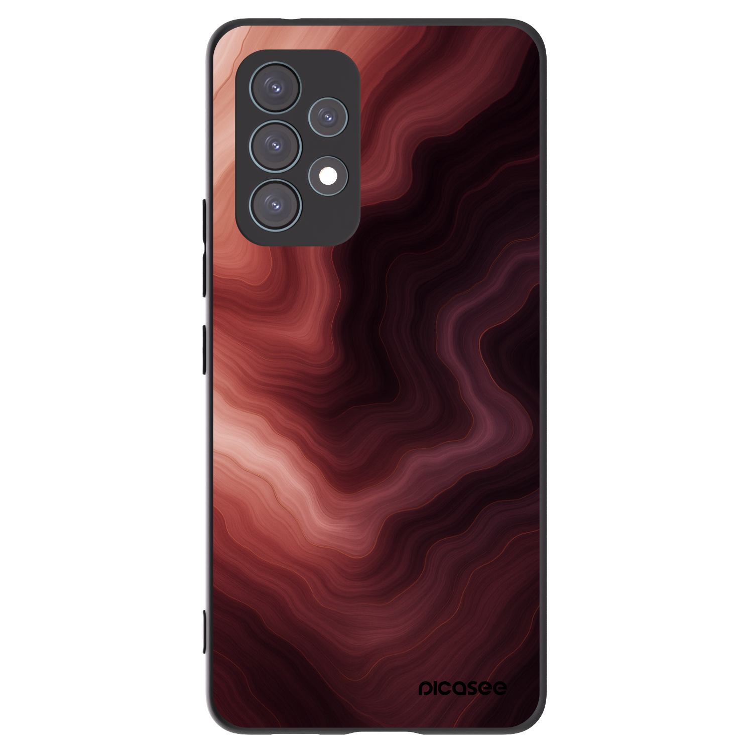 Picasee Μαύρη θήκη σιλικόνης για Samsung Galaxy A53 5G A536 - Rouge