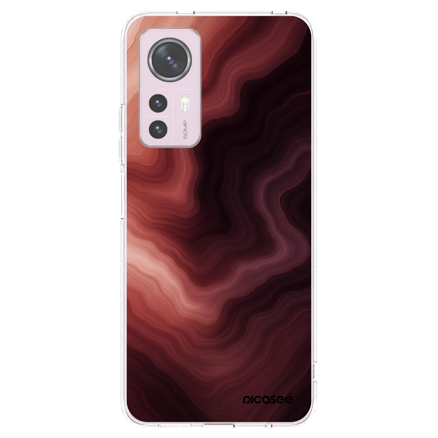 Picasee διαφανής θήκη σιλικόνης Xiaomi 12 - Rouge
