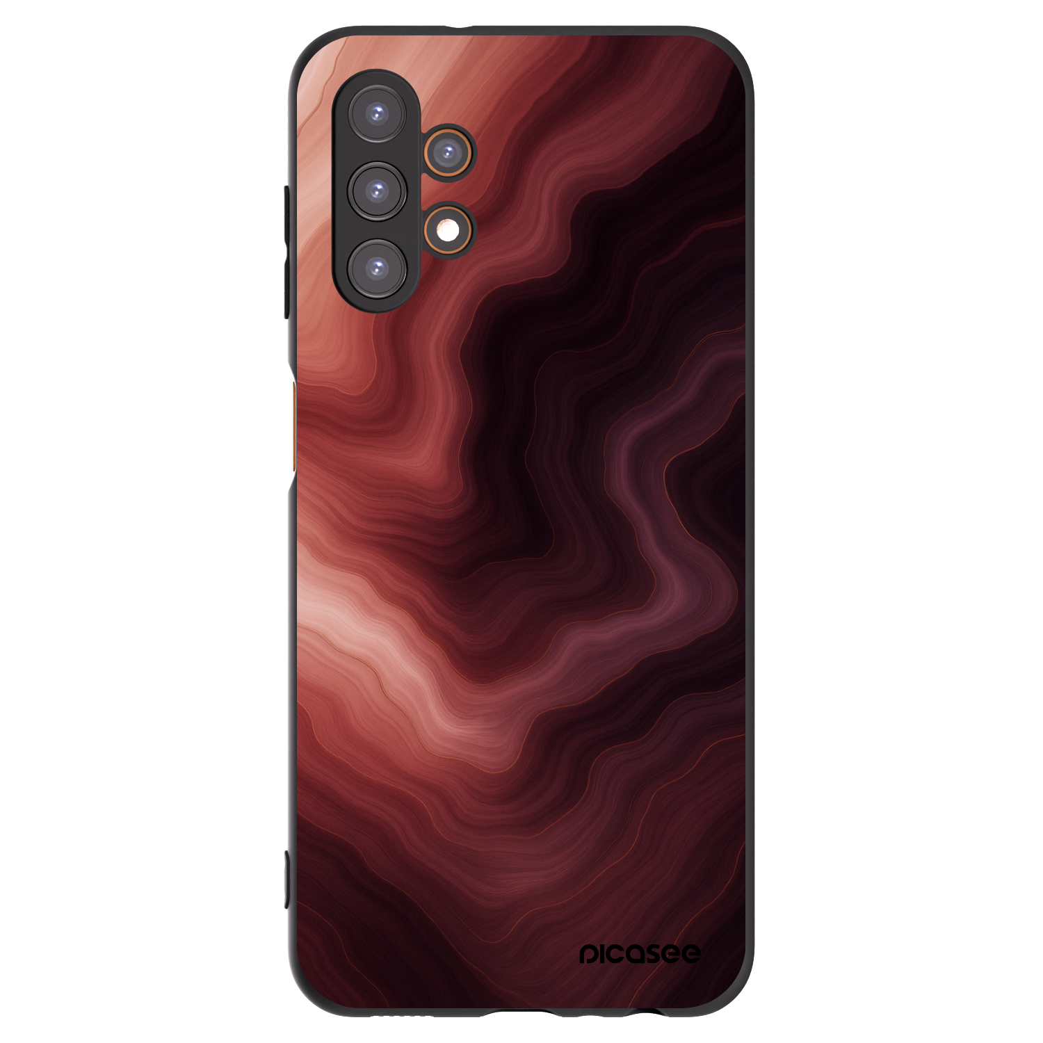 Picasee Μαύρη θήκη σιλικόνης για Samsung Galaxy A13 4G A135 - Rouge
