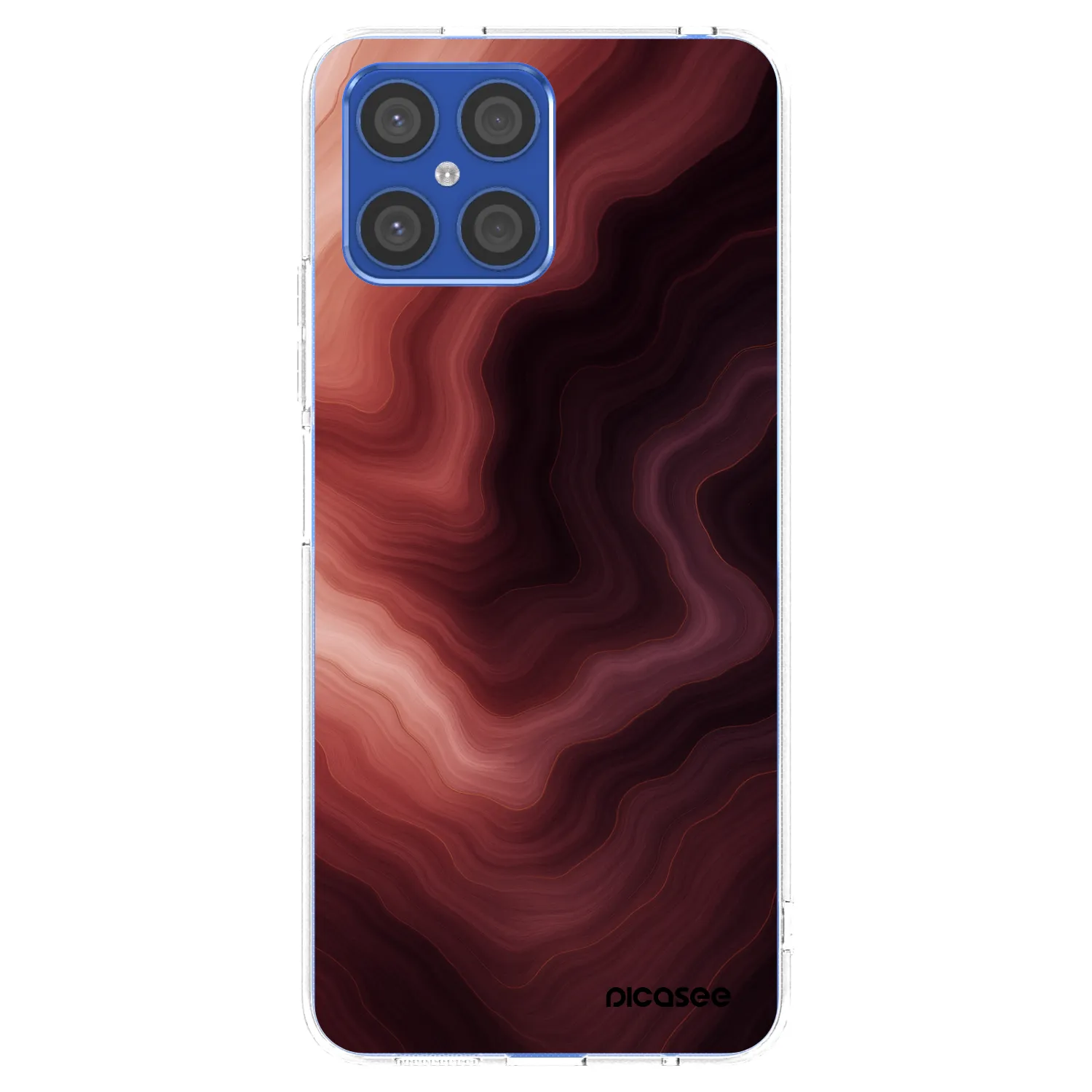 Picasee διαφανής θήκη σιλικόνης Honor X8 4G - Rouge