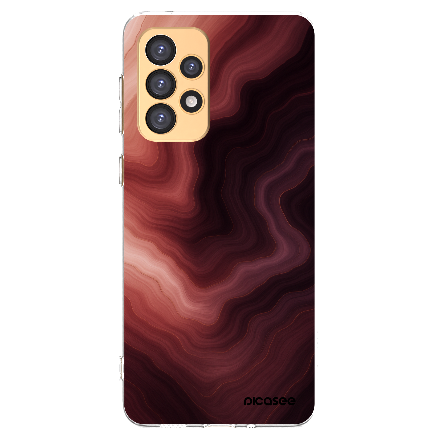 Picasee διαφανής θήκη σιλικόνης Samsung Galaxy A33 5G A336 - Rouge