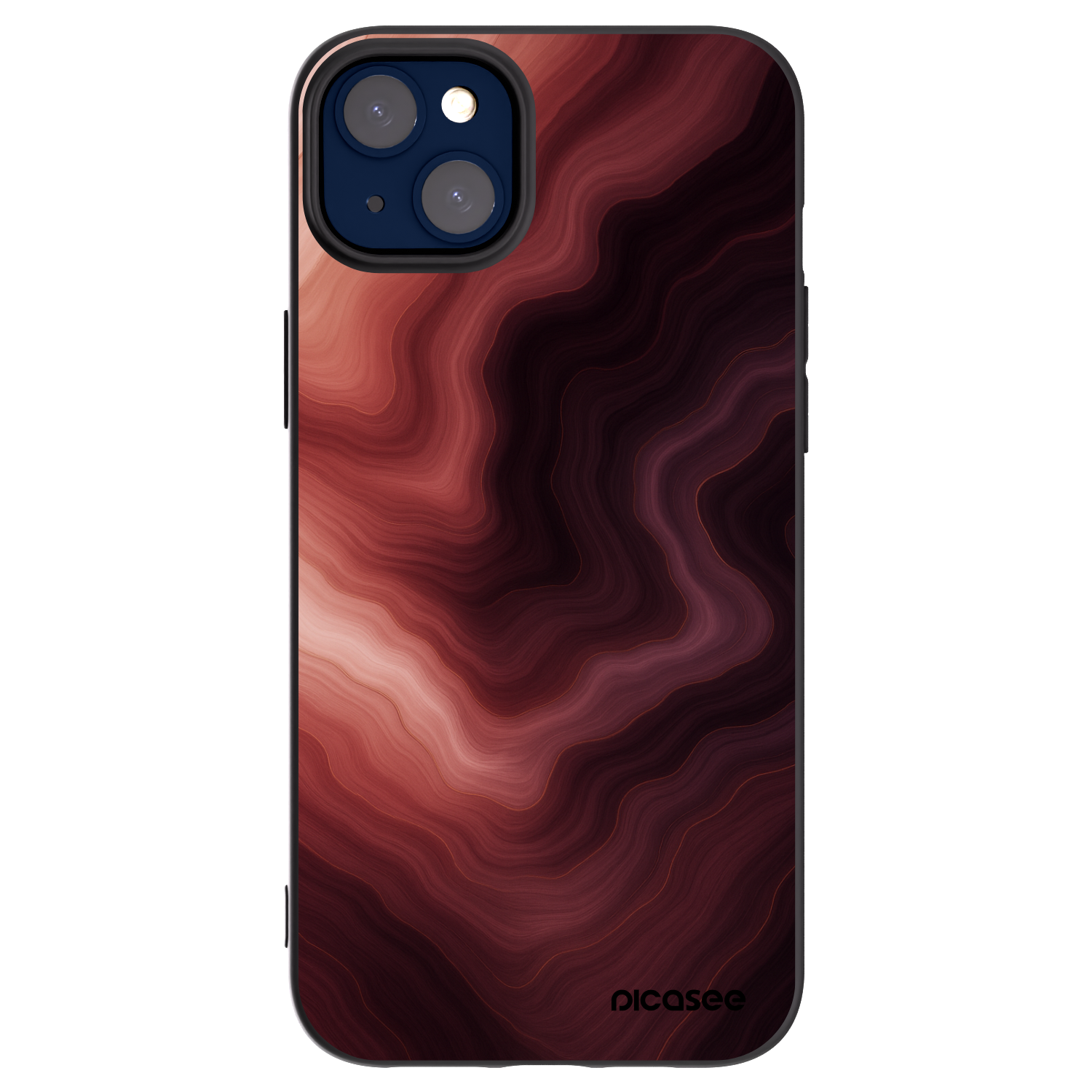 Picasee Μαύρη θήκη σιλικόνης για Apple iPhone 14 Plus - Rouge