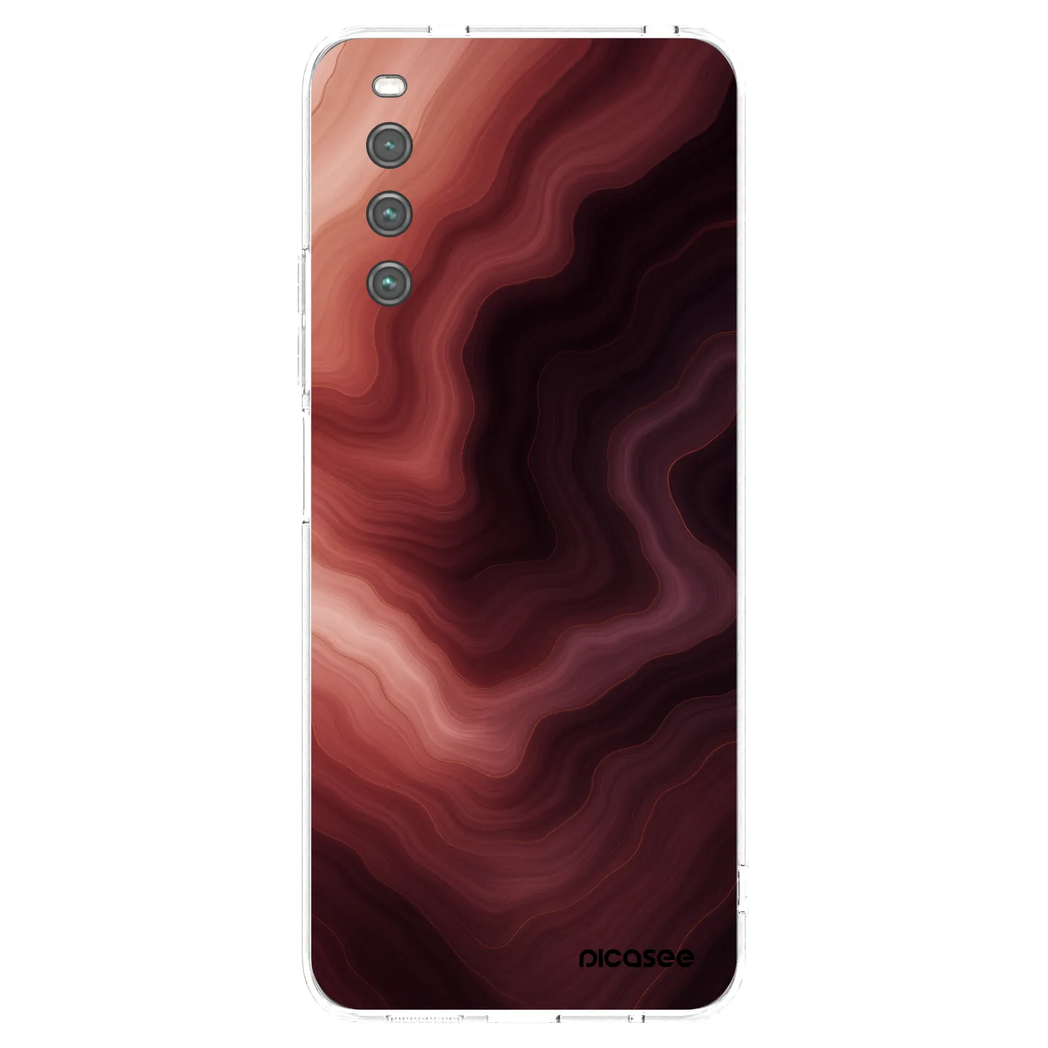 Picasee διαφανής θήκη σιλικόνης Sony Xperia 10 IV 5G - Rouge