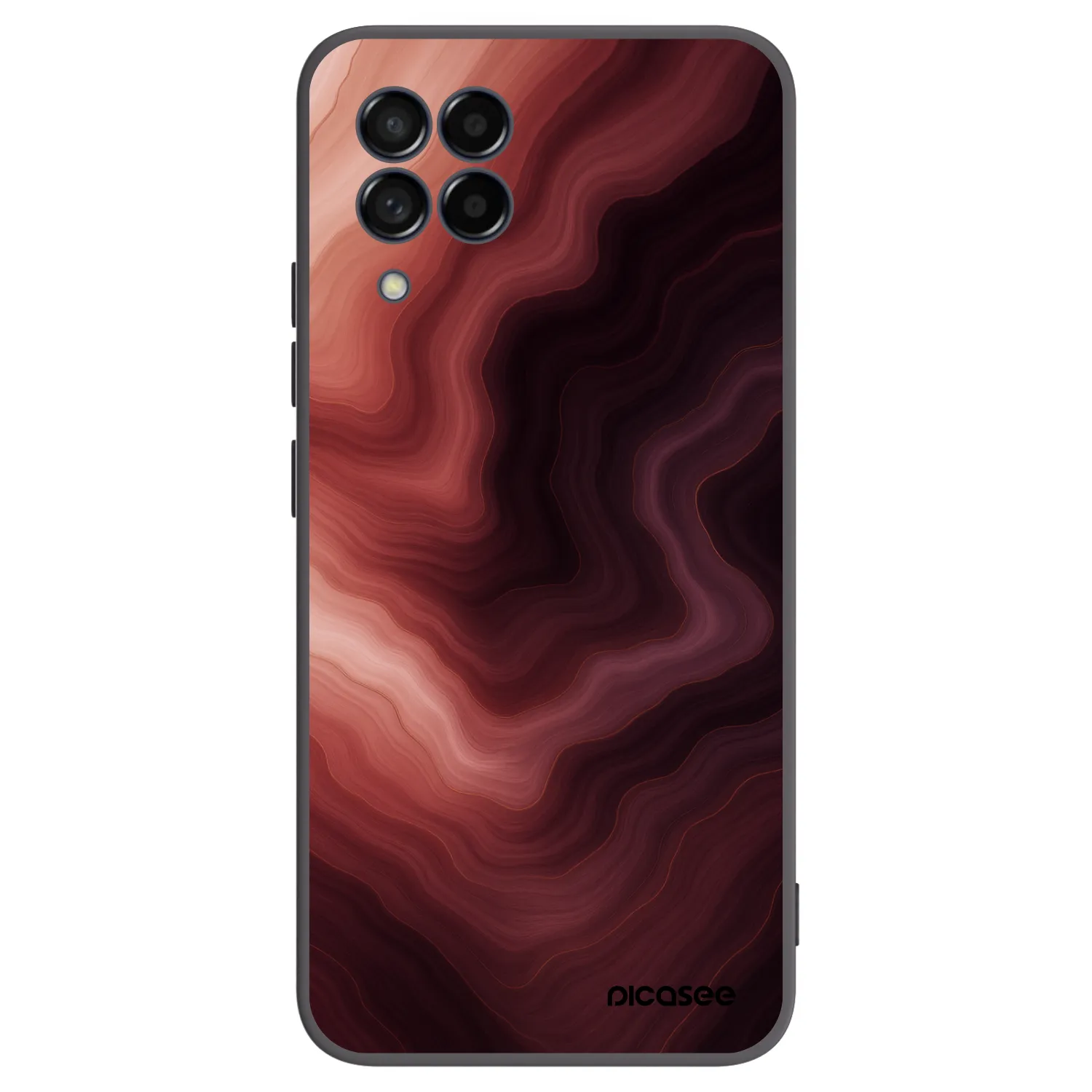 Picasee Μαύρη θήκη σιλικόνης για Samsung Galaxy M53 5G - Rouge