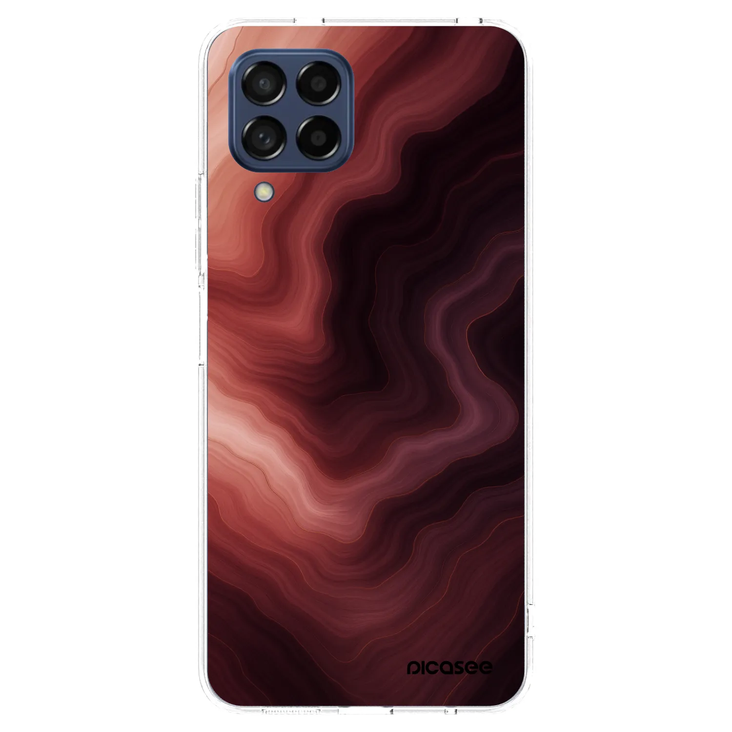 Picasee διαφανής θήκη σιλικόνης Samsung Galaxy M53 5G - Rouge