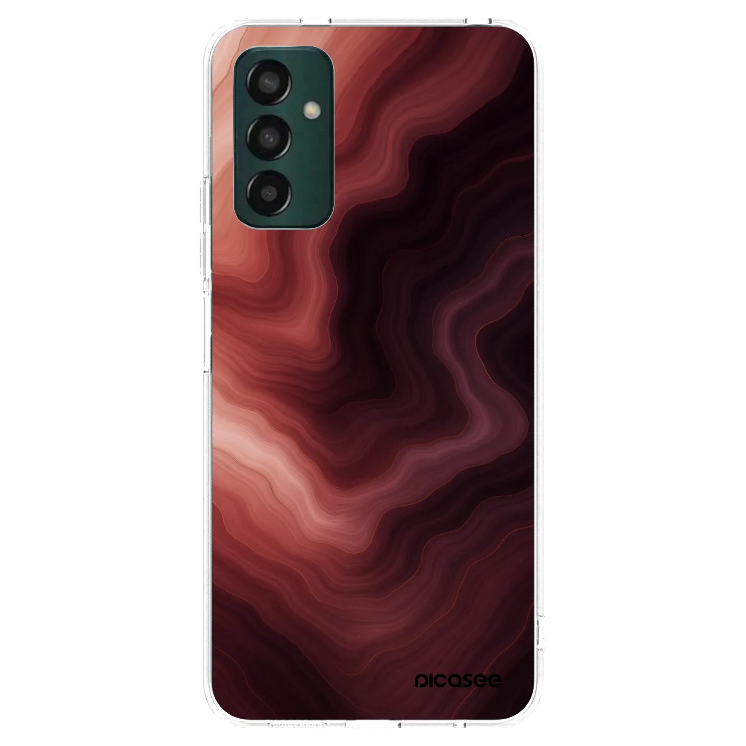 Picasee διαφανής θήκη σιλικόνης Samsung Galaxy M13 M135F - Rouge