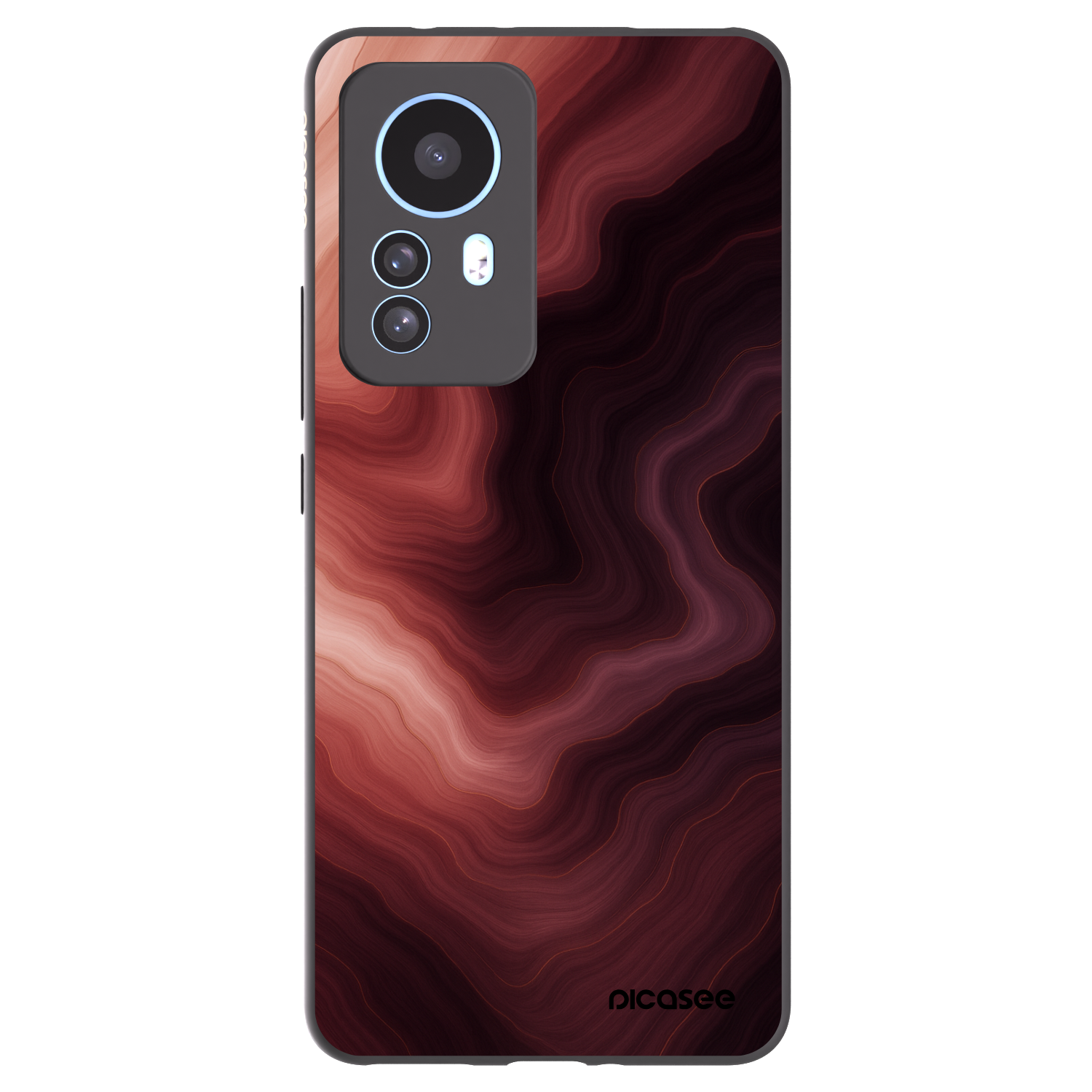 Picasee Μαύρη θήκη σιλικόνης για Xiaomi 12T Pro - Rouge