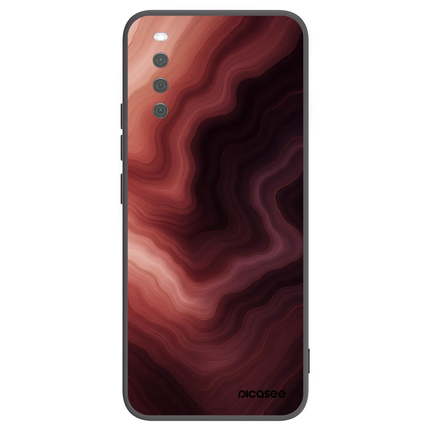 Picasee Μαύρη θήκη σιλικόνης για Sony Xperia 10 III - Rouge