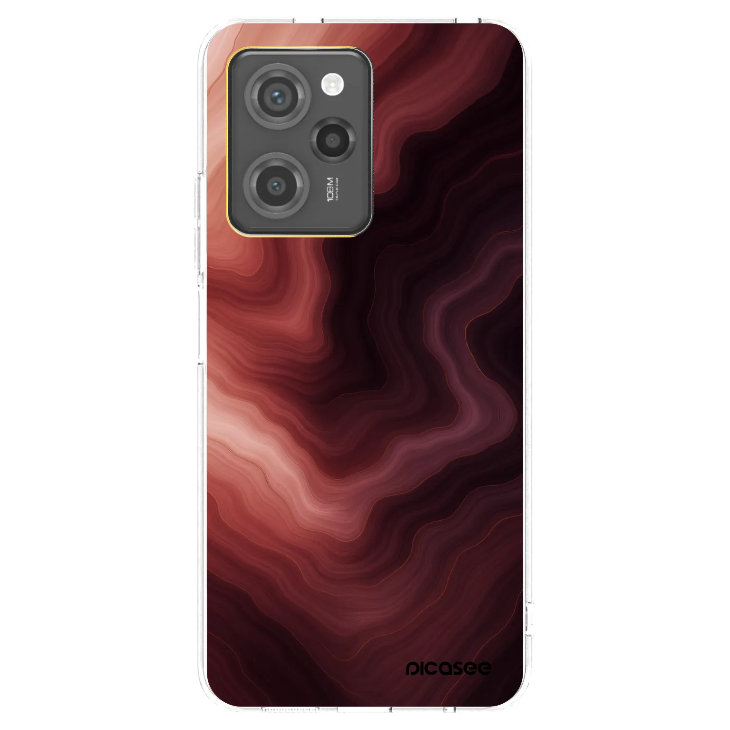 Picasee Μαύρη θήκη σιλικόνης για Xiaomi Poco X5 Pro - Rouge