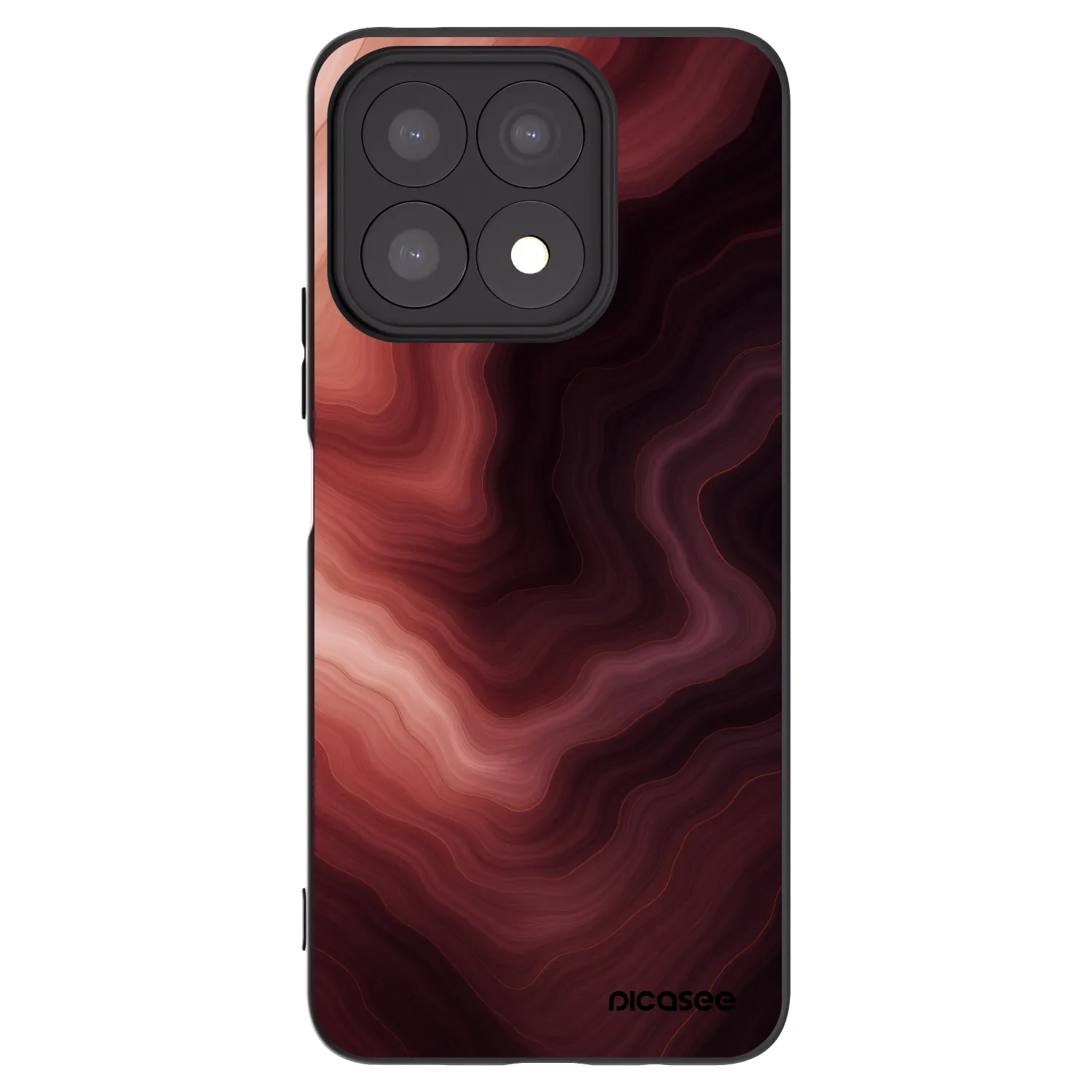 Picasee Μαύρη θήκη σιλικόνης για Honor X8a - Rouge