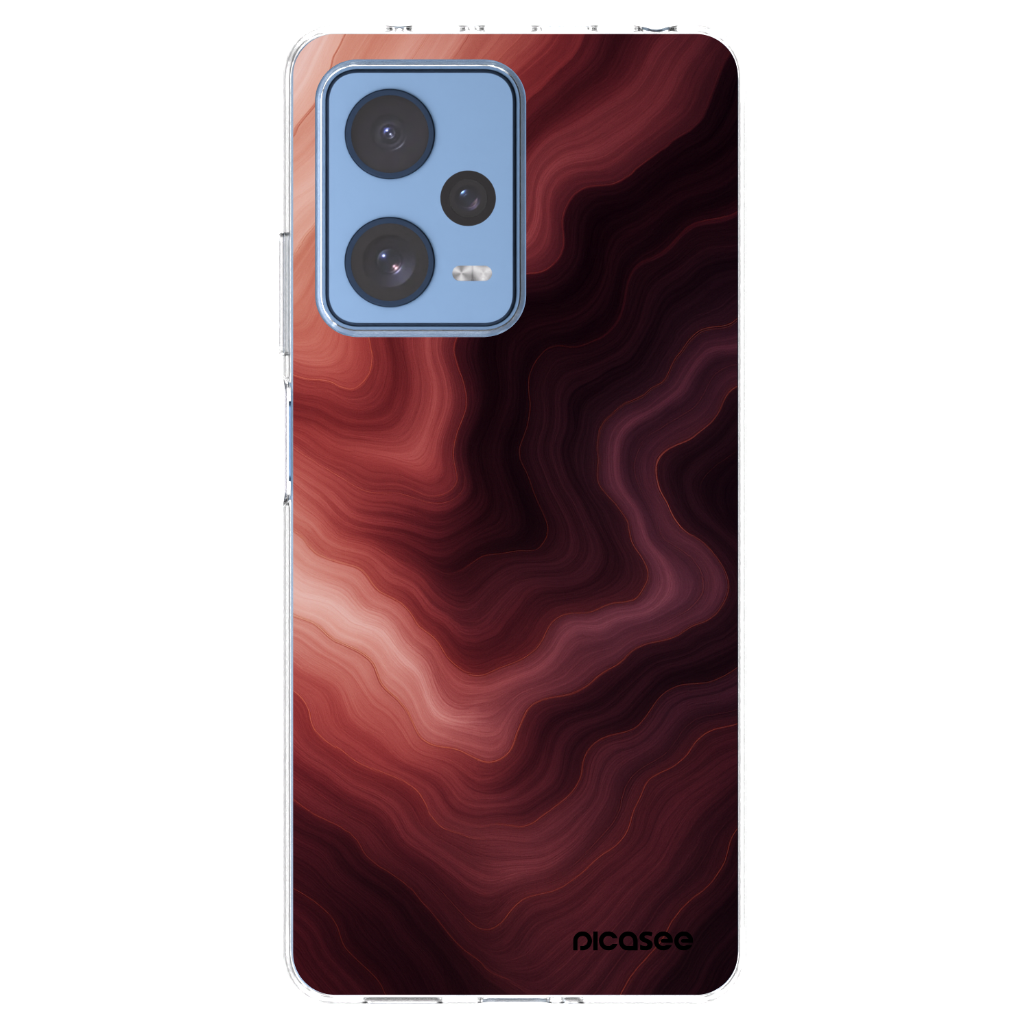 Picasee διαφανής θήκη σιλικόνης Xiaomi Redmi Note 12 Pro 5G - Rouge