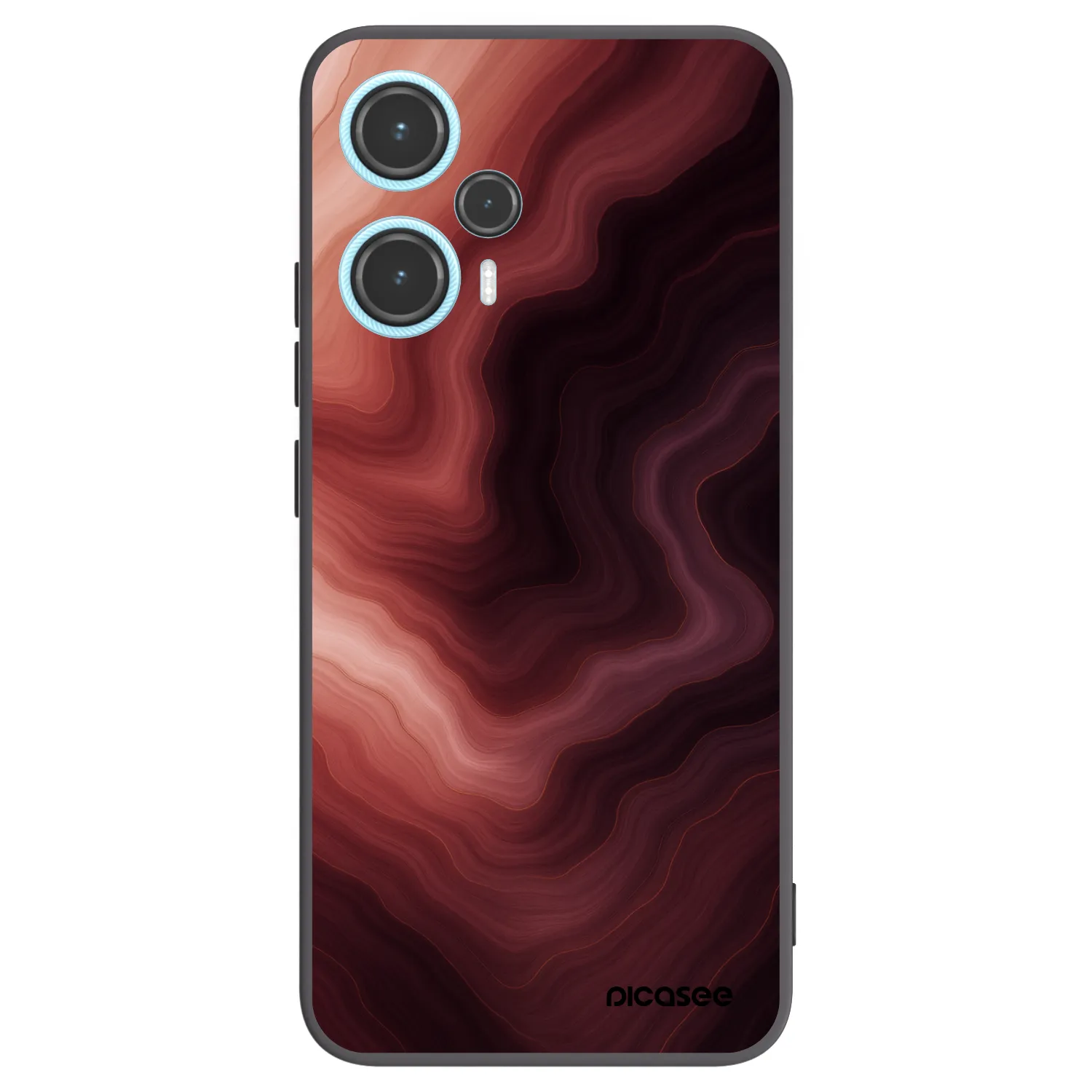 Picasee Μαύρη θήκη σιλικόνης για Xiaomi Poco F5 - Rouge