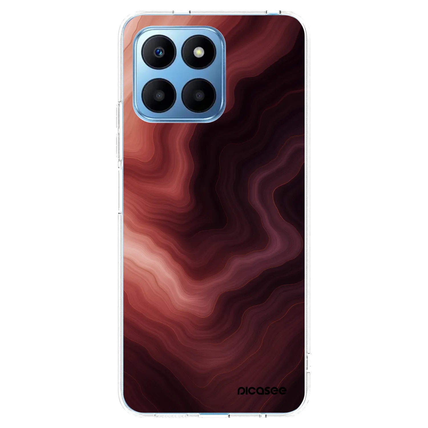 Picasee διαφανής θήκη σιλικόνης Honor 70 Lite - Rouge
