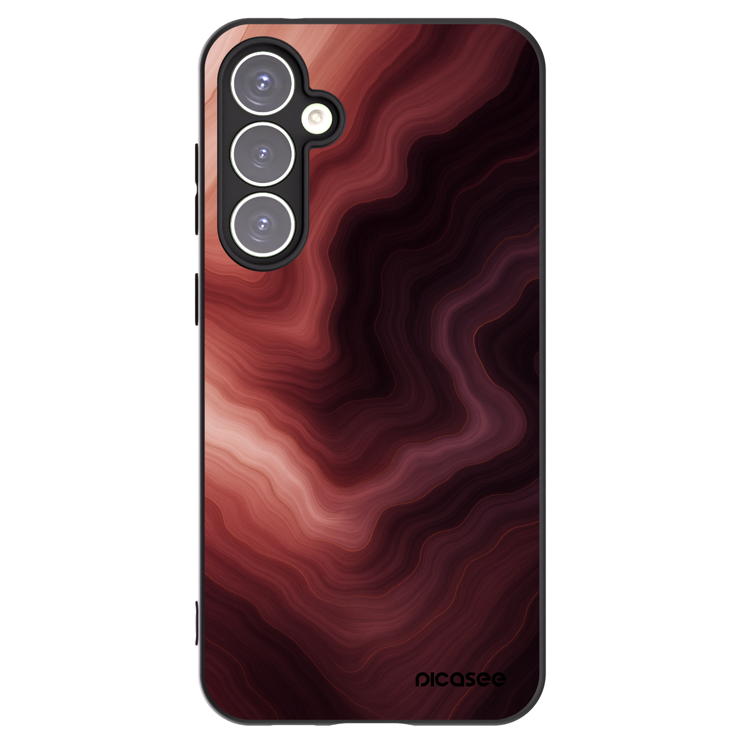 Picasee Μαύρη θήκη σιλικόνης για Samsung Galaxy S23 FE S711B - Rouge