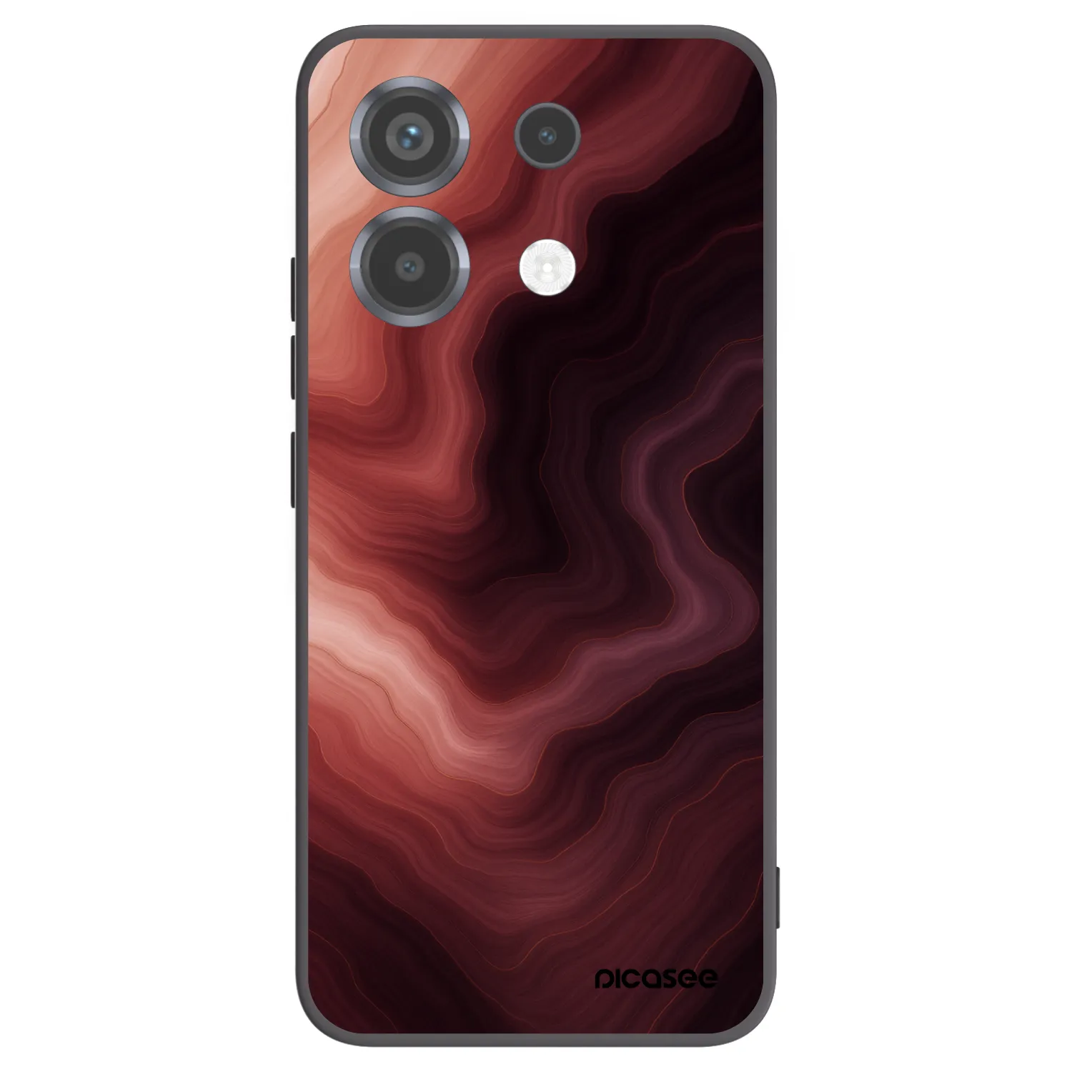 Picasee Μαύρη θήκη σιλικόνης για Xiaomi Poco X6 - Rouge