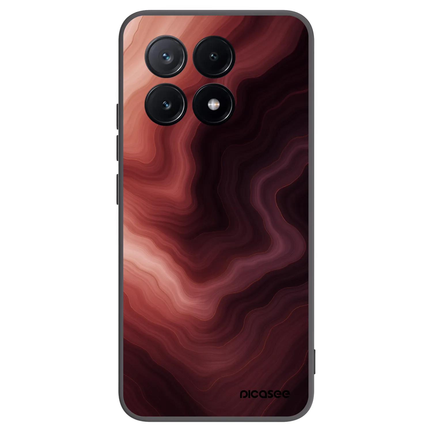 Picasee Μαύρη θήκη σιλικόνης για Xiaomi Poco X6 Pro - Rouge