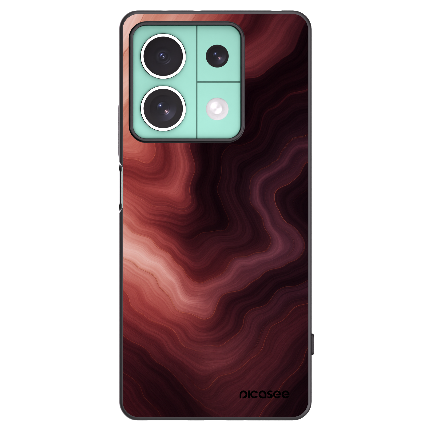 Picasee Μαύρη θήκη σιλικόνης για Xiaomi Redmi Note 13 5G - Rouge