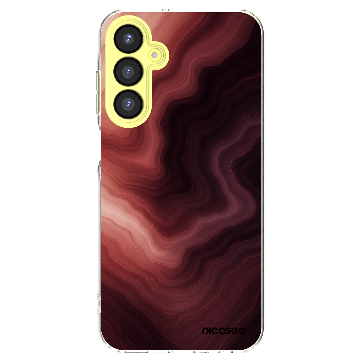 Picasee διαφανής θήκη σιλικόνης Samsung Galaxy A25 A256B 5G - Rouge