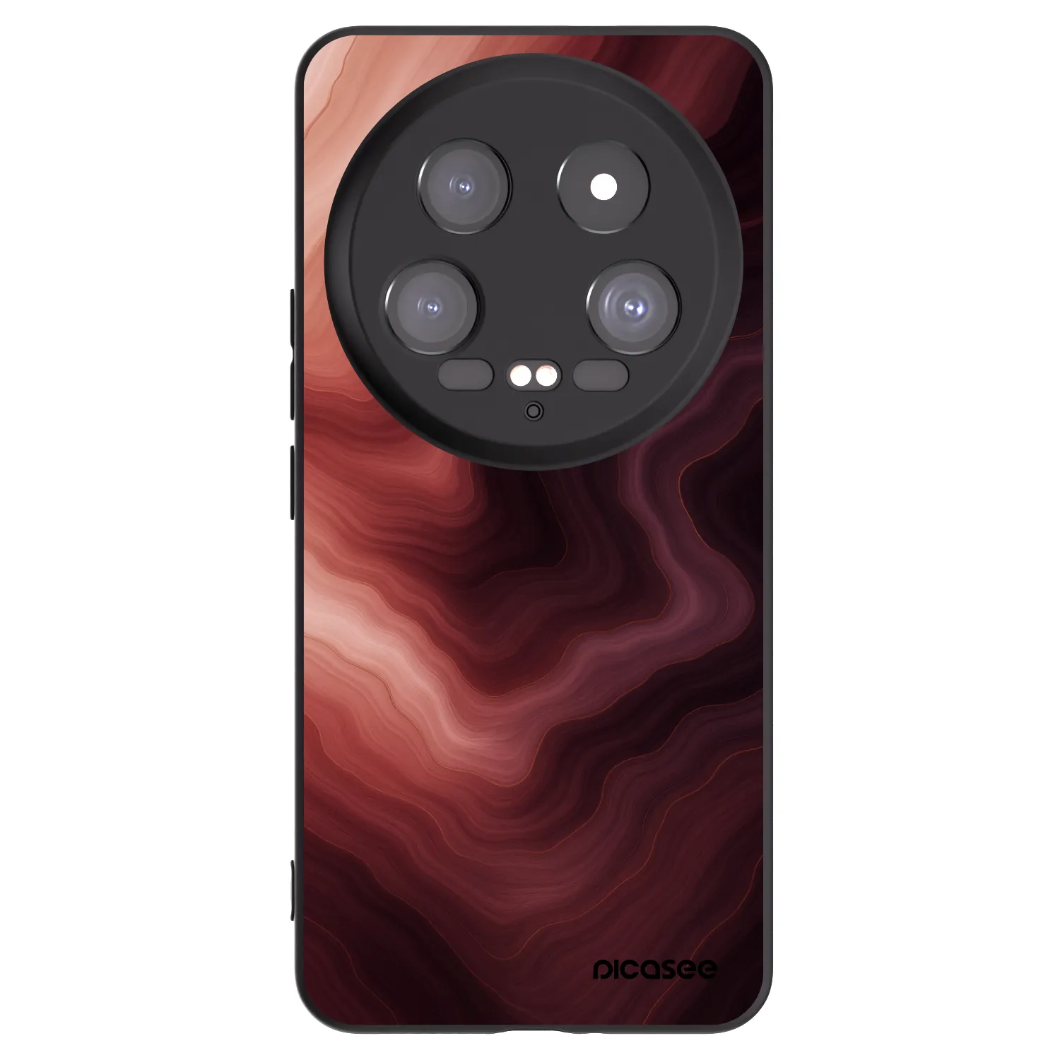 Picasee Μαύρη θήκη σιλικόνης για Xiaomi 14 Ultra - Rouge