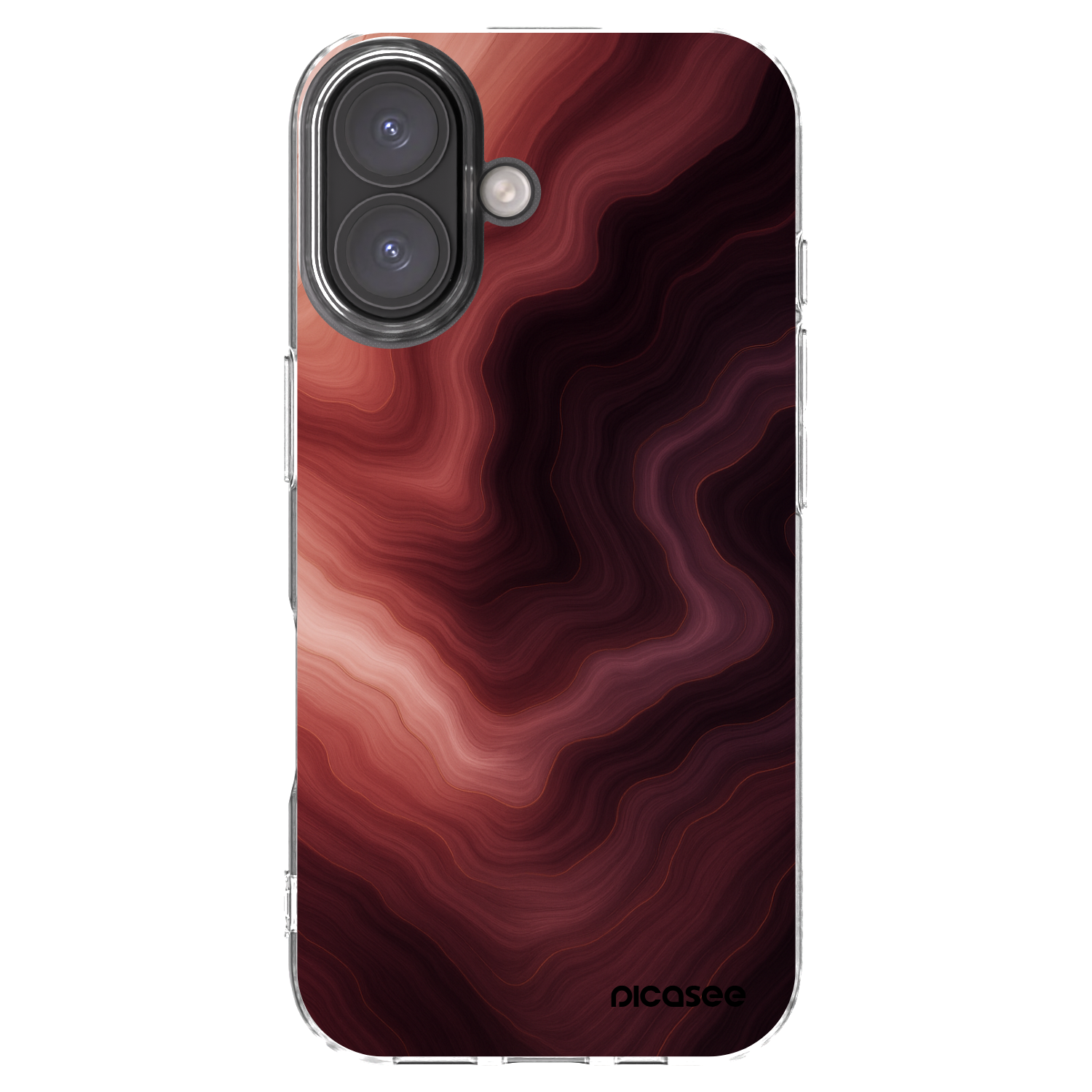 Picasee διαφανής θήκη σιλικόνης Apple iPhone 16 - Rouge