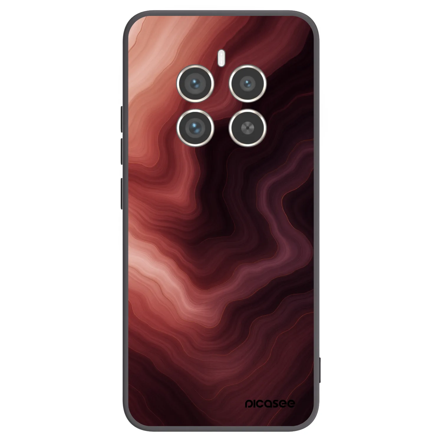 Picasee Μαύρη θήκη σιλικόνης για Realme 12 Pro 5G - Rouge