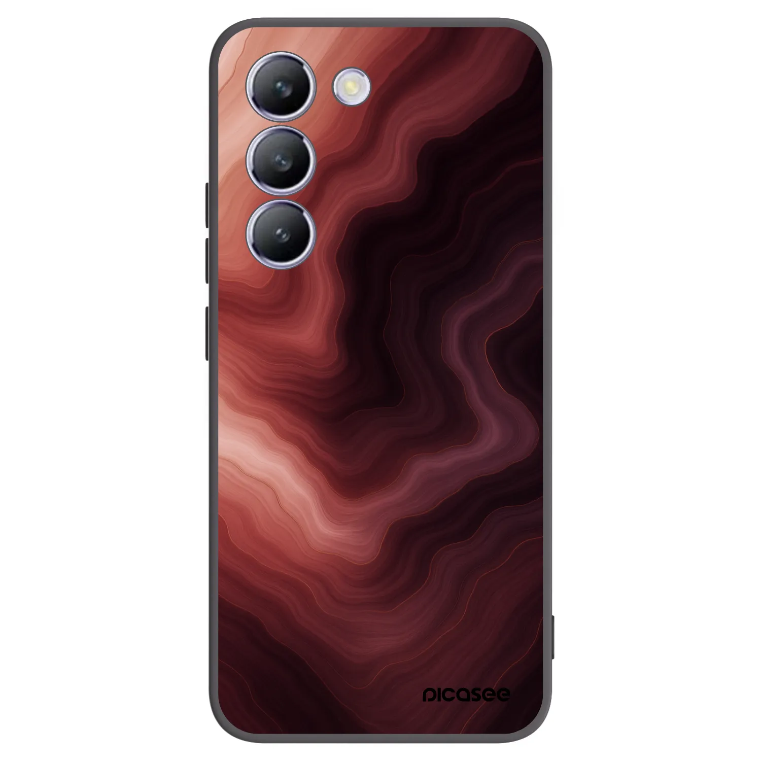 Picasee Μαύρη θήκη σιλικόνης για Vivo V40 SE 5G - Rouge