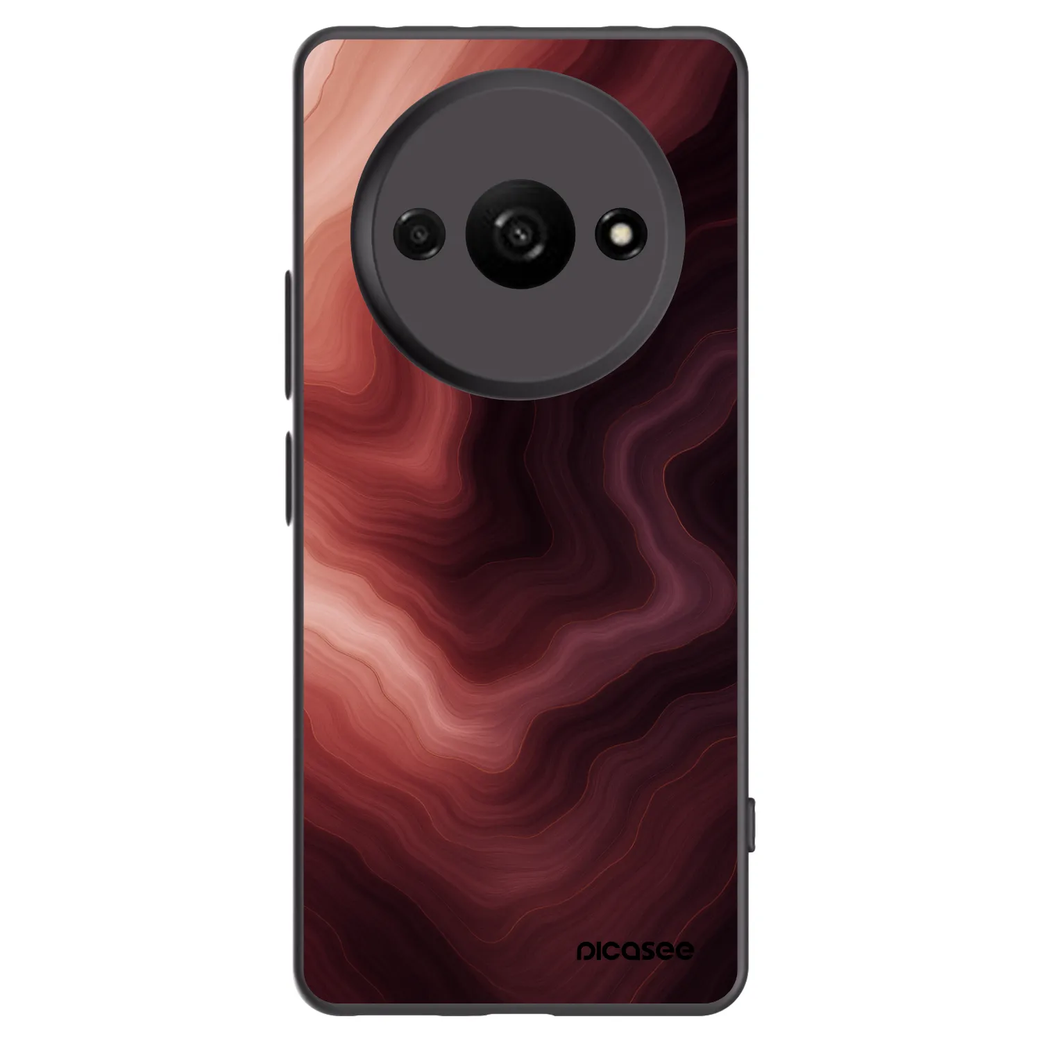 Picasee Μαύρη θήκη σιλικόνης για Xiaomi Redmi A3 - Rouge