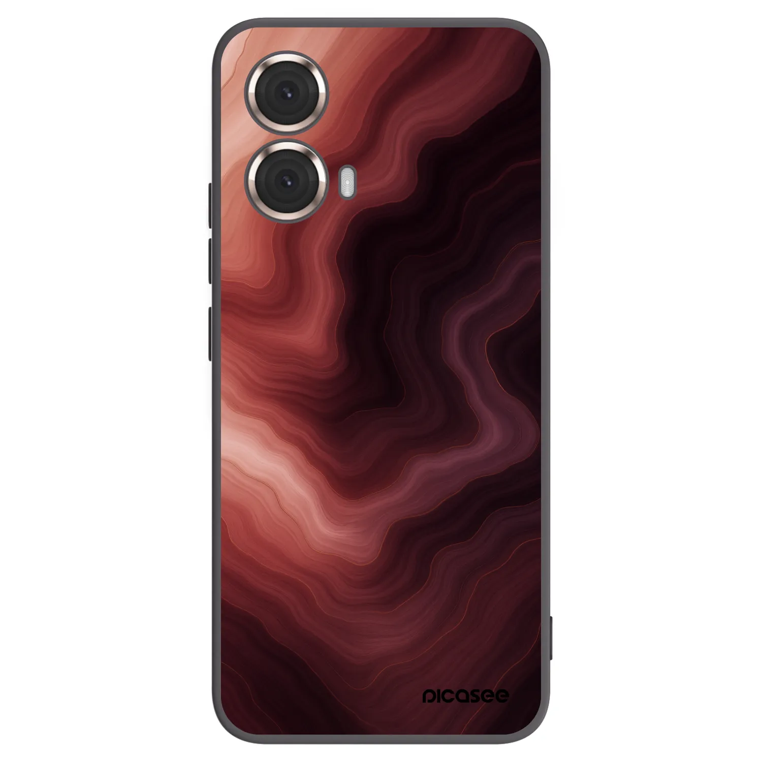 Picasee Μαύρη θήκη σιλικόνης για Motorola Moto G85 - Rouge